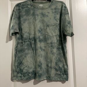 Unisex Green Tie Dye Tshirt